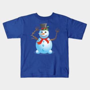 Happy snowman Kids T-Shirt